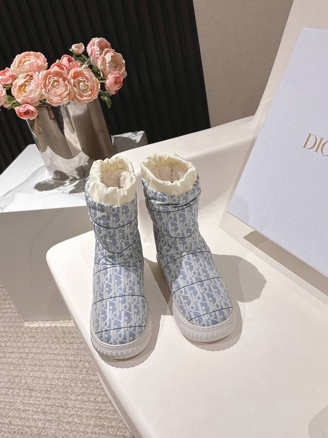 High-quality factory direct Dior F019 2025 Autumn/Winter New Warm Down Boots, F