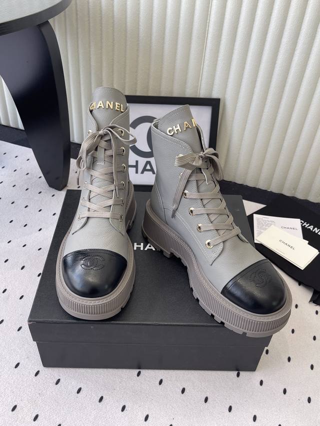 Chanel New Platform Ankle Boots Top-Tier Version, 1:1 Original, Super Hot Sellin