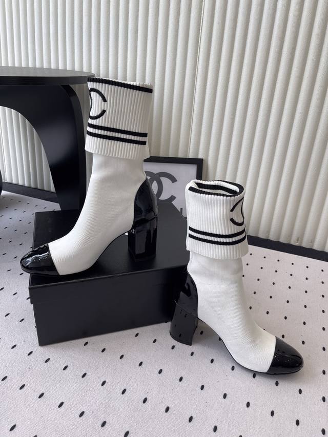 Chanel New Autumn/Winter Sock Shoes - Comfortable, Slimming, Stylish, and Warm.