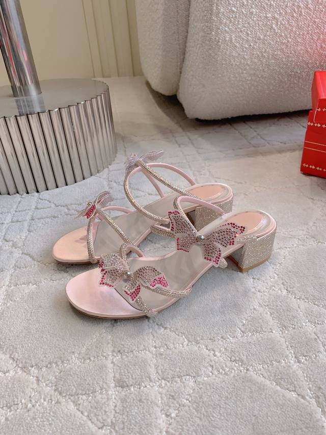 Factory Price p Ren* Caovill* Heavy-duty Rhinestone Butterfly Series Slippers B