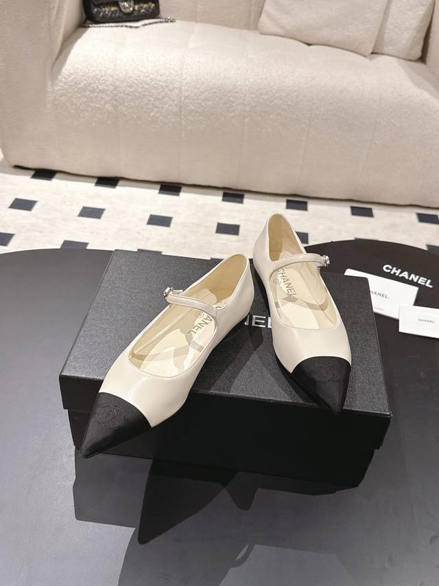 Customized, No Returns or Exchanges Early Autumn New Chanel 25K Pointed Toe Mary