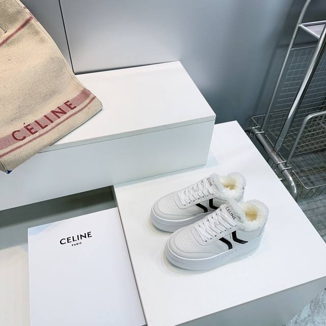 High-quality factory-made fleece lining! Celine 2025 Fall/Winter new style plat