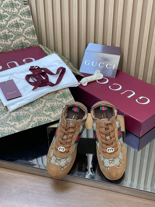 Women's Gucci Shift Series Elastic Heel GG Crystal Women's Shoes, Green-Red-Gre