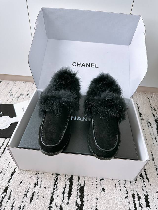New Coco Neige fur loafers, super high-volume series, really look great on, inc