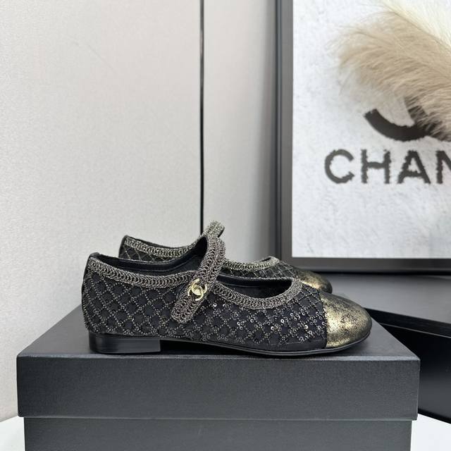 Chanel~~Chanel classic versatile Mary Jane flats A super popular Mary Jane balle