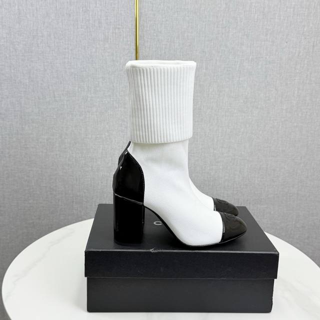 Chanel's new sock boots! These sock boots are absolutely gorgeous! 8cm long, the