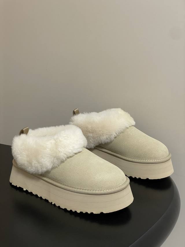 Ugg 2025 Autumn/Winter New Tazzelle Thick-Soled Snow Boots Round Toe Furry Shoes