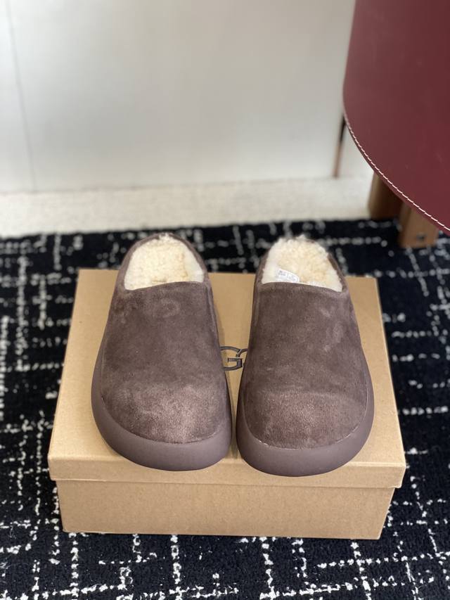 High-quality Ugg platform slippers, teddy bear wool mini slippers The relaxed a