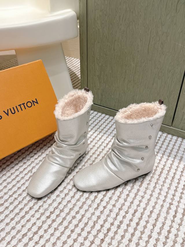 Retail-grade Louis Vuitton Fall/Winter Latest Runway Style Slouch Boots Highly r
