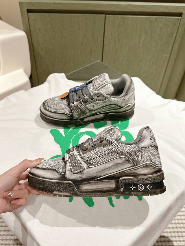 Lv Tarine (Louis Vuitton) Couple Style Casual Sneakers/Skateboard Shoes! High-qu