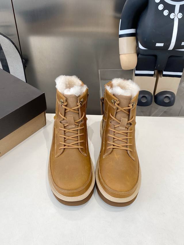 Factory Direct Sales Ugg Autumn/Winter Men's Furry Shoes, Men's Snow Boots, Men