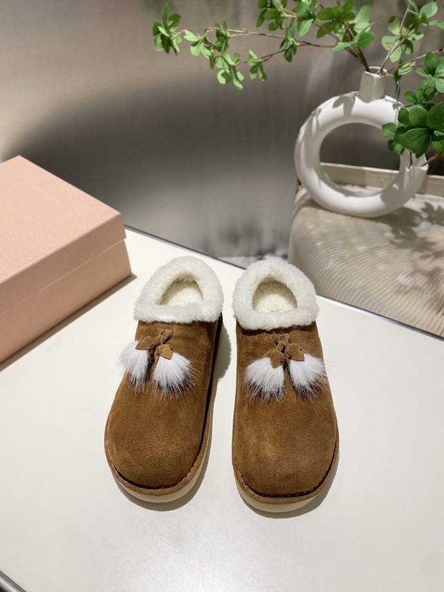 Factory Price p. Miu Miu 2025 Fall/Winter Runway New Snow Boots. The most worthw