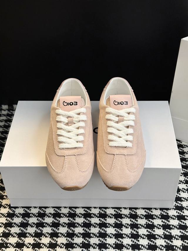 Collaboration Unisex Suede German Training Shoes with Fleece Lining Material lo