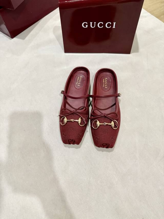 Gucc 2025 Early Autumn 25 Series New Arrival Flat Ballet Flats with Horsebit Buc