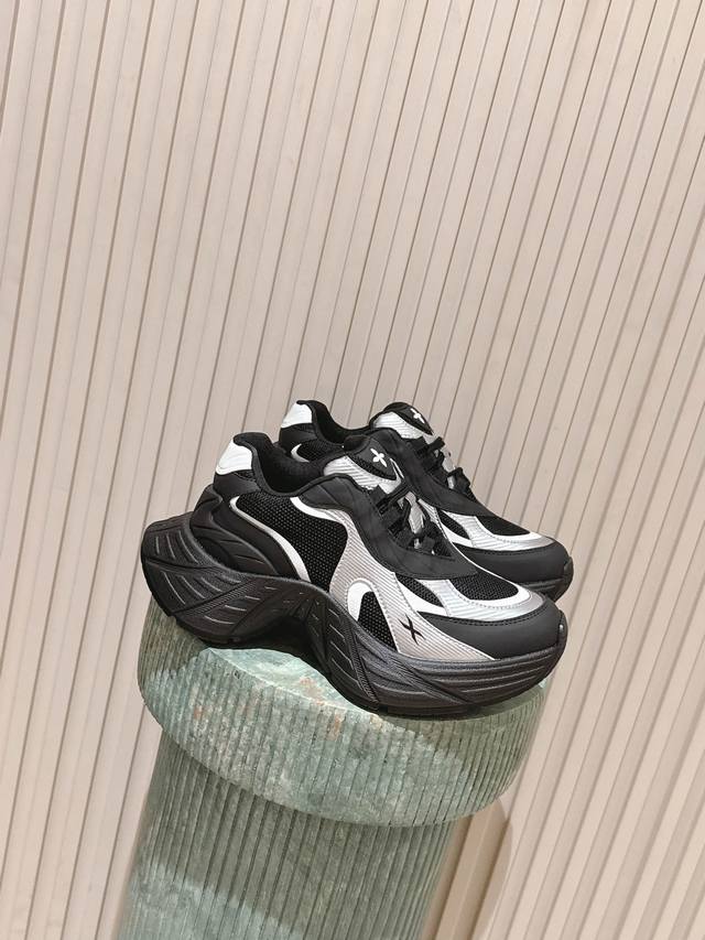 Top Quality: :Sm 25Ss Autumn/Winter New Arrival Black Platform Dad Shoes Fashion