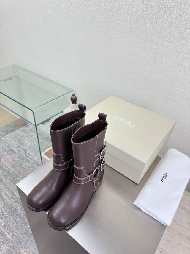 Unfolio Motorcycle Boots, Premium Ankle Boots, New Arrival from Designer's 25th