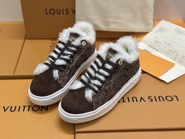 Latest Fur-lined Version Louis Vuitton LV Louis Vuitton On Fw24 New Arrival ~ Au