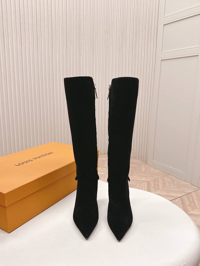 Selling LV Louis Vuitton 25Ss New Autumn/Winter Sexy High-Heeled Knee-High Boot