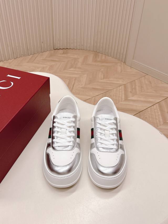 New sole, new colors! Top-tier version of Gucci's latest hot-selling couple's ca