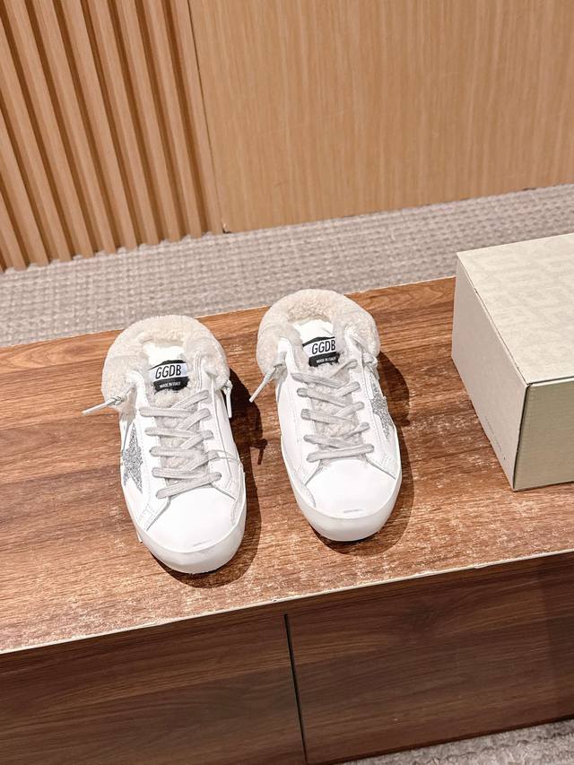 Women's Sizes Only#Dirty Shoes with Furry Shoes Ootd Adorable Real Lambswool I'v