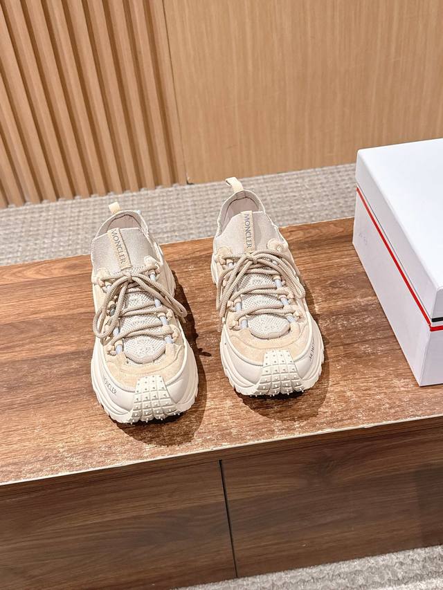 Moncler Trailgrip Men's Sneakers Lite3 Retro Colorway, Versatile and Outdoor-Ins