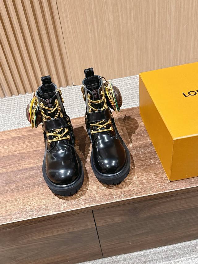 Louis Vuitton Collaboration Motorcycle Ankle Boots/Long Boots Series (No Bag Re