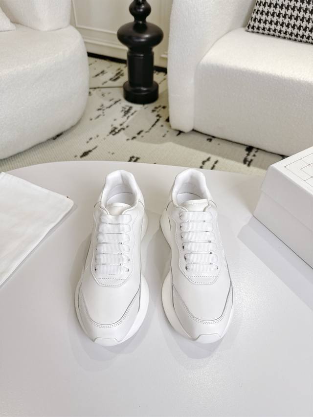 Factory direct men's size +70 Alexander McQueen* Soft sole letter design High-q