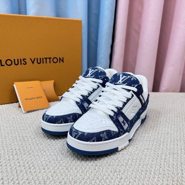 In stock: Louis Vuitton Lv-Trainer basketball shoes (1:1 replica) Highly comfor