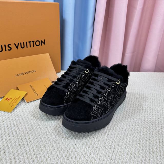 Louis Vuitto Top-Tier Version ~ Furry Shoes A new product strongly recommended b