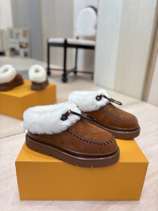 Factory Price p Top-Tier Version Louis Vuitton 25 New Ski Series Snow Boots Fea