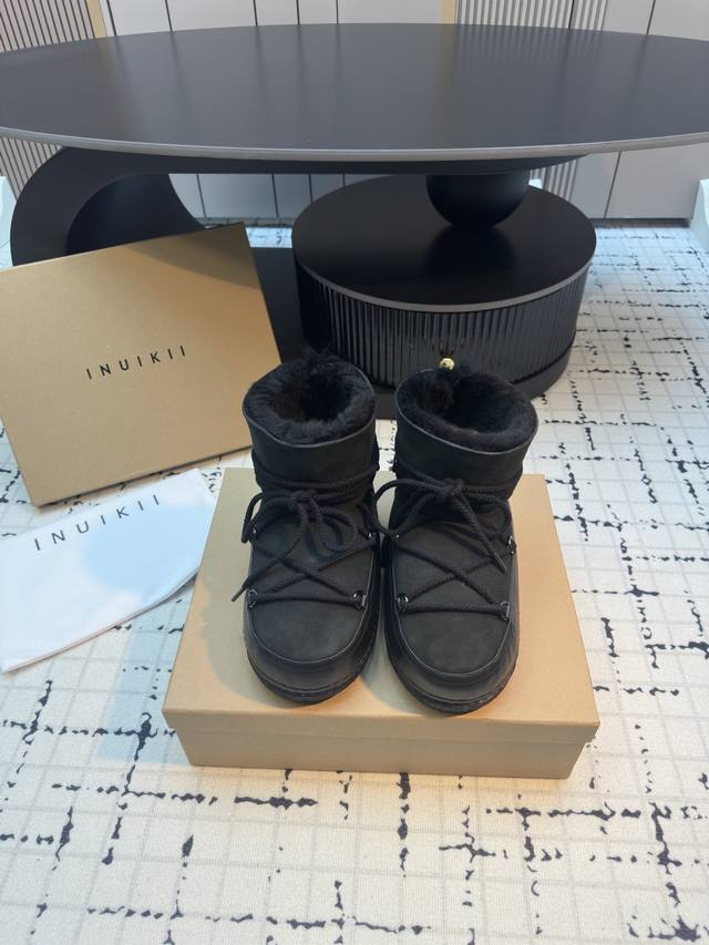 Inuikii The Cold Beauty of Switzerland Inuikii Shearling Anti-slip Height-increa