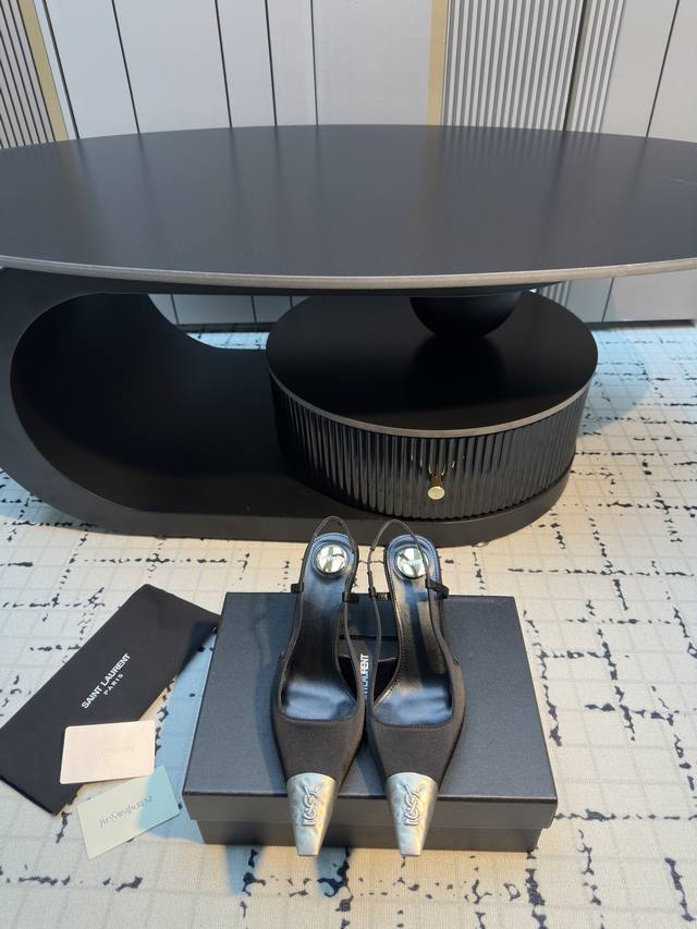 Saint Laurent 2025 Spring/Summer New YSL Little Gold Toe High Heels Extremely st