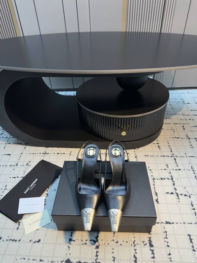 Saint Laurent 2025 Spring/Summer New YSL Little Gold Toe High Heels Extremely st