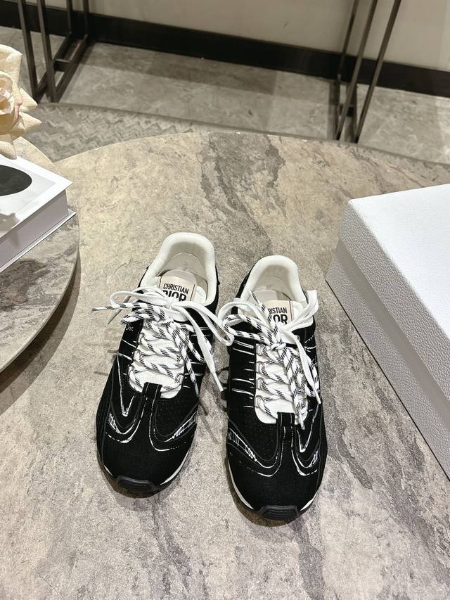 Women's Dior Spring/Summer Runway Graffiti Sketch German Trainer Shoes (Cortez
