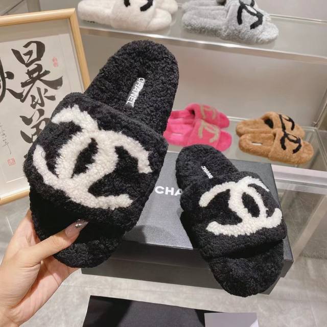 Factory direct Chanel platform slippers, casual and stylish trendy style 1: Out