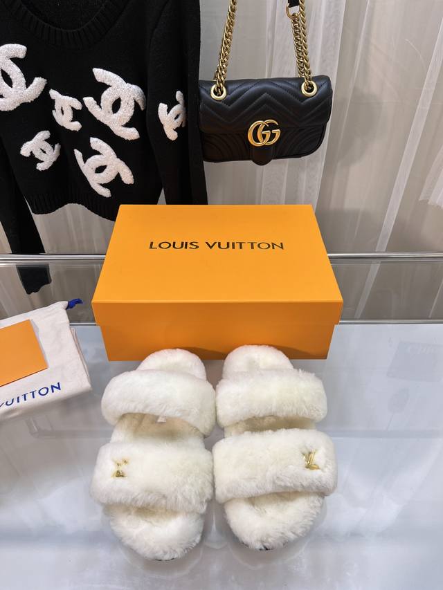 Louis Vuitton Wool Slippers - Official Website Synchronized with Boutique Quali