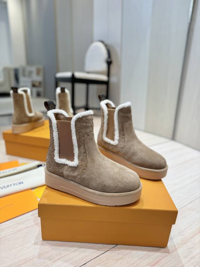 Factory Price (pp): Louis Vuiton SS New LV Aspen Line Series Wool Thick-Soled C