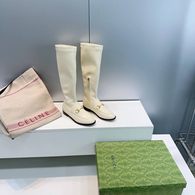 High-quality factory! Top-quality Gucci classic double G horsebit retro flat lo