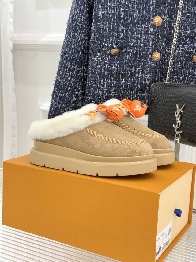 Factory Price Louis Vuitton 25Wf New Embossed Key Bag Furry Shoes Promise me eve