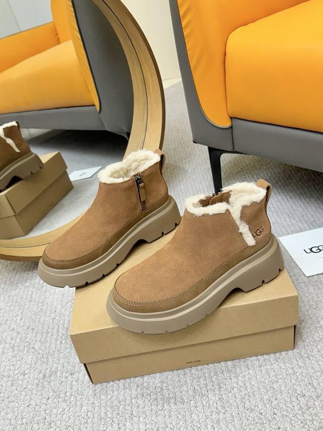 Saite Outlet Ugg Zipper Snow Boots New Arrival Unboxing Women's Wool Boots, Kar