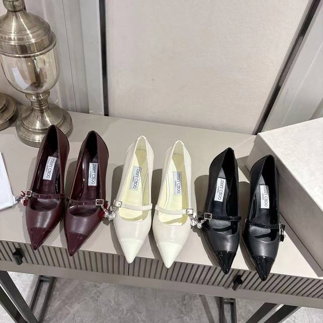 Jimmy Choo 2025 Early Autumn Aren Pum High Heels, made of imported soft lambskin