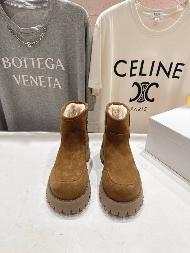 High-quality factory version Loewe F036 25Ss winter latest warm snow boots wool