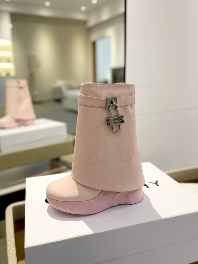 Price: Givenchy Wedge Heel Slimming Shark Boots These leg-length boots are all