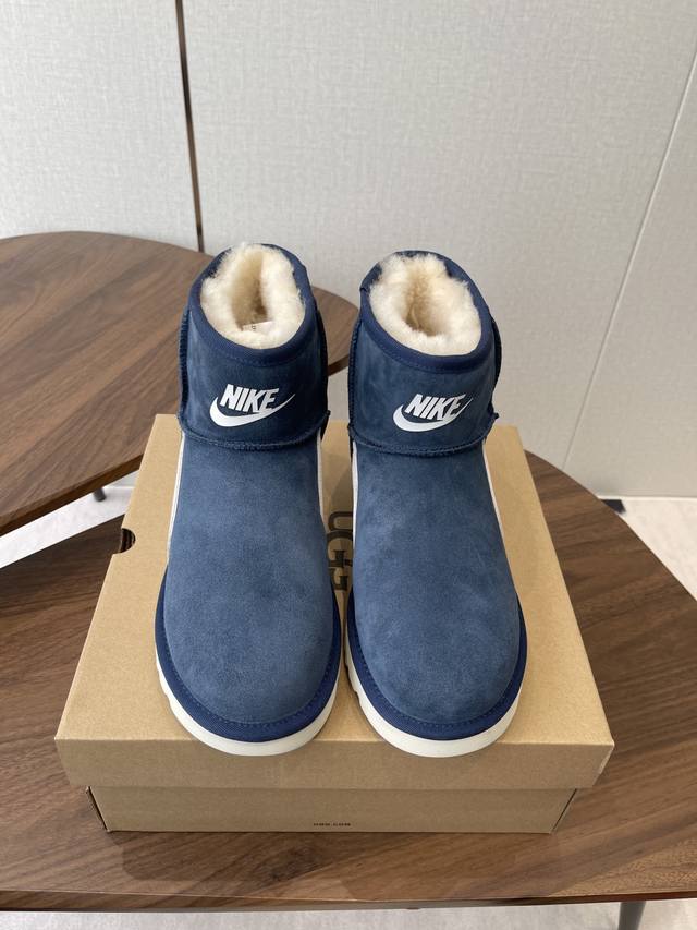 Ugg Collaboration with Nike 25Ss Autumn/Winter Warm Snow Boots The upper is made