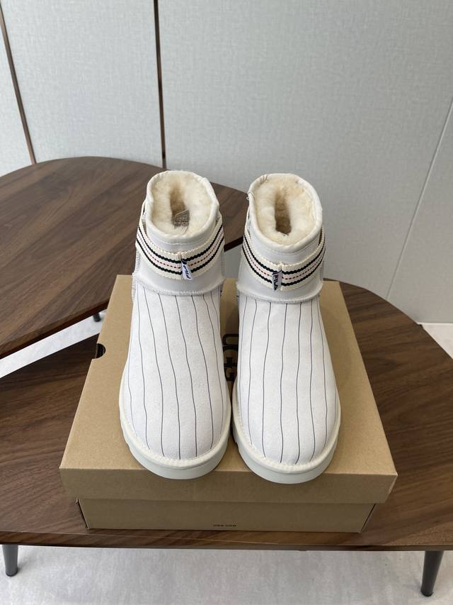 Ugg Collaboration with Fila 25Ss Autumn/Winter Warm Snow Boots The upper is made