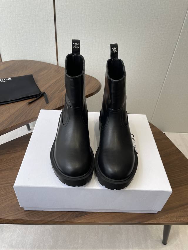Ankle Boots & High Boots Celine 2025Ss New Retro Thick-Soled Ankle Boots, Marti