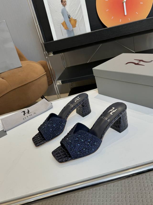 Factory Price pp Chunky Heel Brand: Gina 2025 New Hot Item Debut, Packaging, Pa