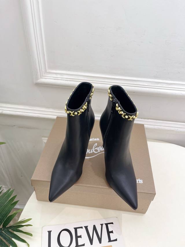 Christian Louboutin Cl Red Sole Shoes 25Ss Latest Cl Pointed Toe Side Zipper Hig