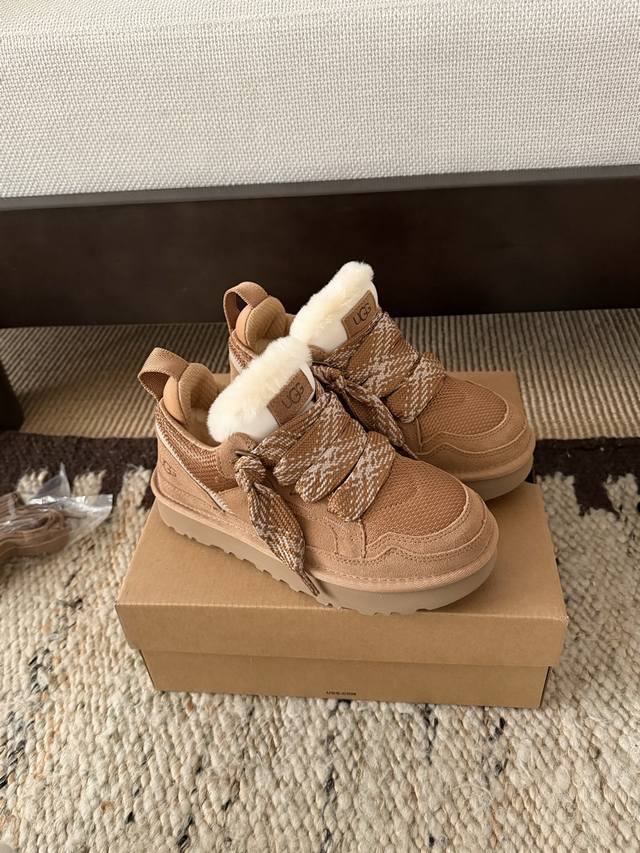 1144032 Mel Low-Top Casual Shoes Two-tone shoelaces add a retro feel Wool lining