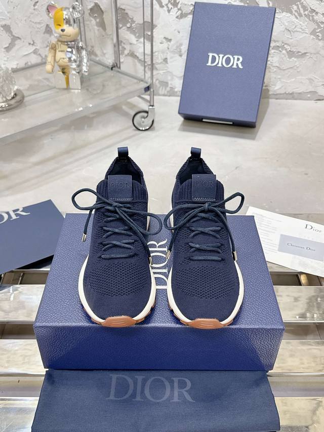 Top-tier version!!! Dior's latest Sneaker B80 Lounge series casual athletic shoe